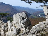 Kalksteinwand am Peilstein 